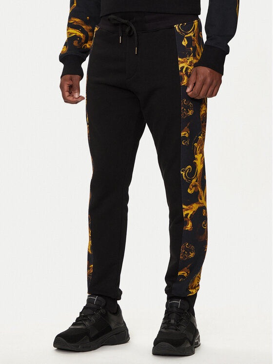 Versace Jeans Couture Versace Jeans Couture Teplákové kalhoty 76GAA3C0 Černá Regular Fit
