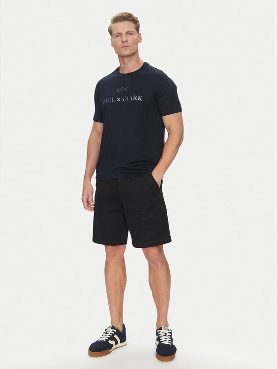 Paul&Shark Paul&Shark Marškinėliai C0P1239 Tamsiai mėlyna Regular Fit