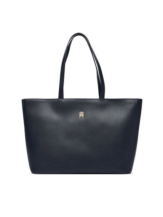 Tommy Hilfiger Tommy Hilfiger Handtasche Im Latam Corp Tote AW0AW17322 Dunkelblau