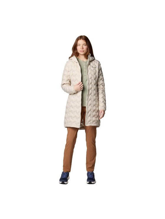Columbia Columbia Kurtka puchowa Delta Ridge™ II Long Down Jacket Beżowy Regular Fit