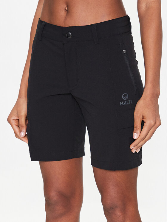 Halti Pantaloni scurți sport Reissu 064-0378 Negru Regular Fit