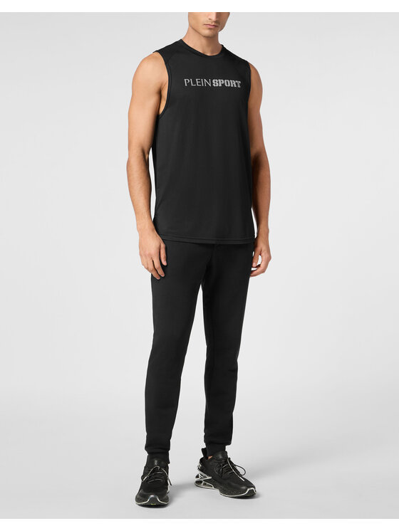 Plein Sport Plein Sport Tank top 22979 Czarny Regular Fit