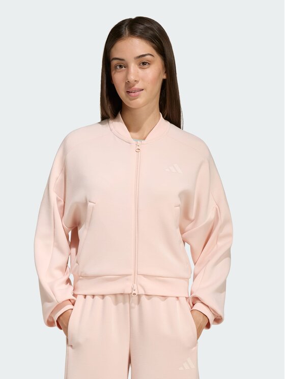 adidas adidas Bluza FUTURE ICONS 3 STRIPES FULL ZIP Różowy Loose Fit