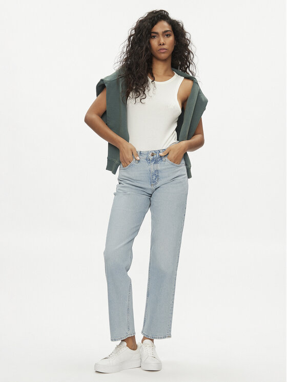 Lee Lee Džinsai Rider Classic 112346314 Mėlyna Straight Fit