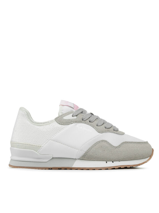 Pepe Jeans Sneakersy London W Troy PLS31466 Biela