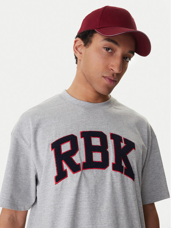 Reebok Reebok Marškinėliai Beglin RK25554CCM Pilka Relaxed Fit