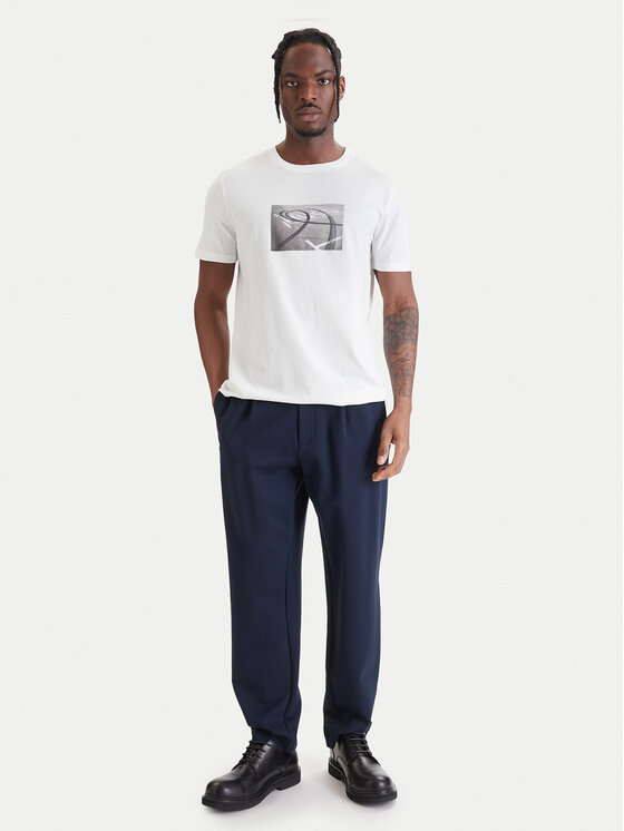 HUGO HUGO Póló Dostino 50557674 Fehér Regular Fit