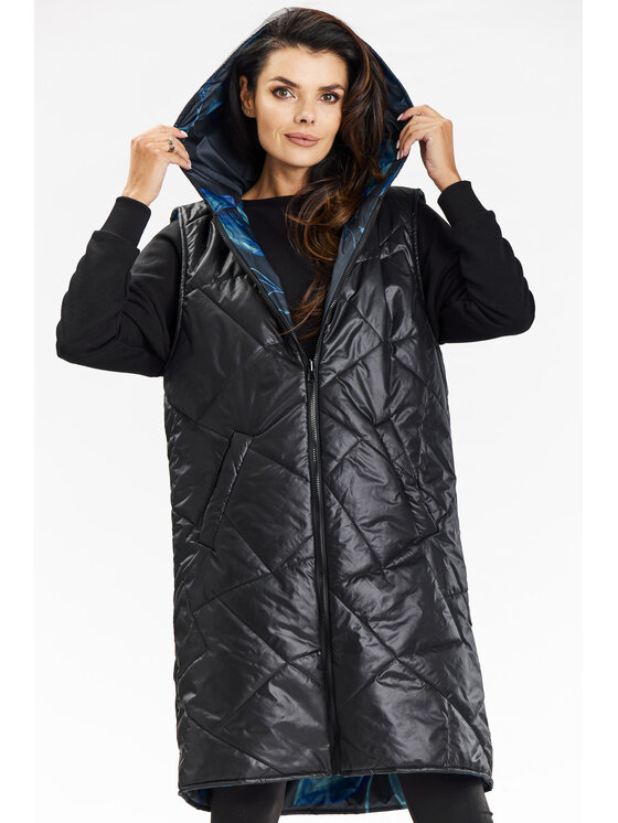 Awama Awama Gilet A683 Nero Basic Fit