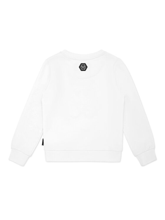 PHILIPP PLEIN PHILIPP PLEIN Bluza 28171 Biały Regular Fit