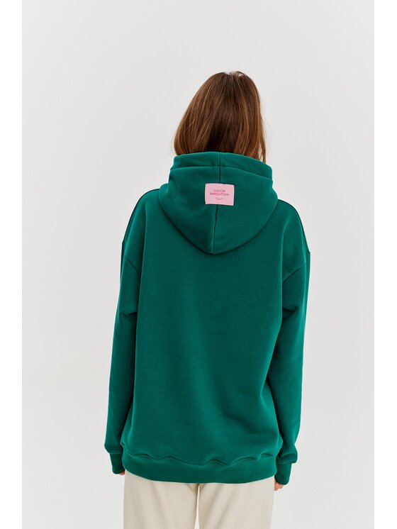 NAOKO NAOKO Mikina Dog Mom Zelená Regular Fit