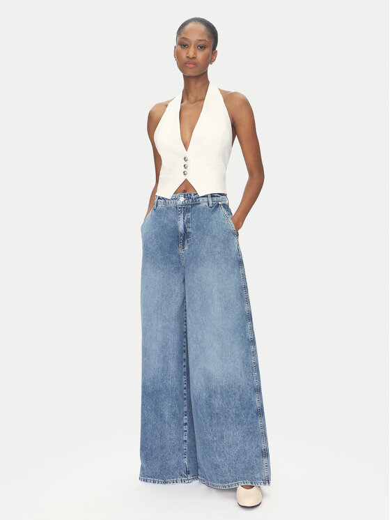 Liu Jo Liu Jo Jeans hlače UA5193 D4990 78841 Mornarsko modra Regular Fit