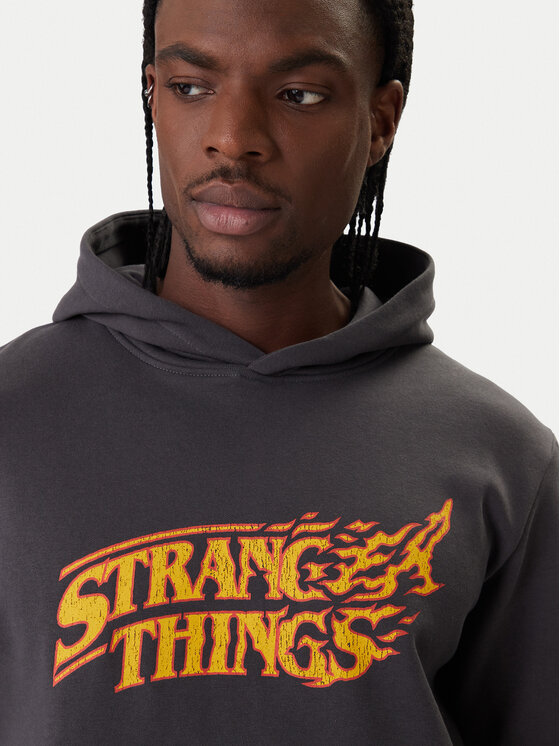 Jack & Jones Jack & Jones Mikina Stranger Things 12291655 Šedá Relaxed Fit