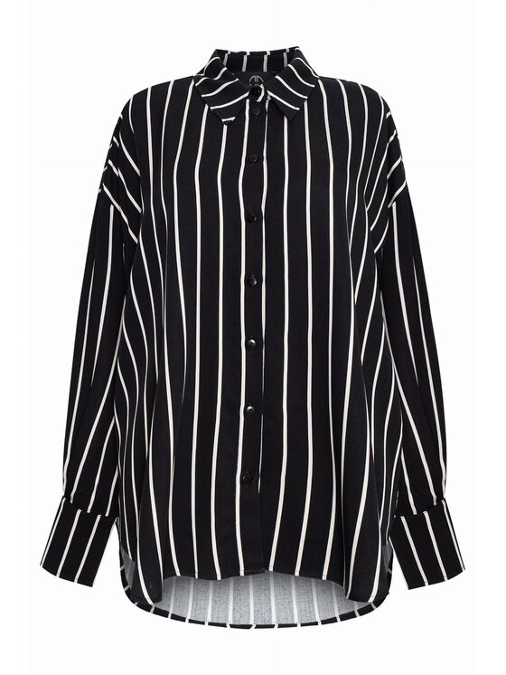 Magda Matyja Magda Matyja Koszula Tamara Shirt Granatowy Oversize