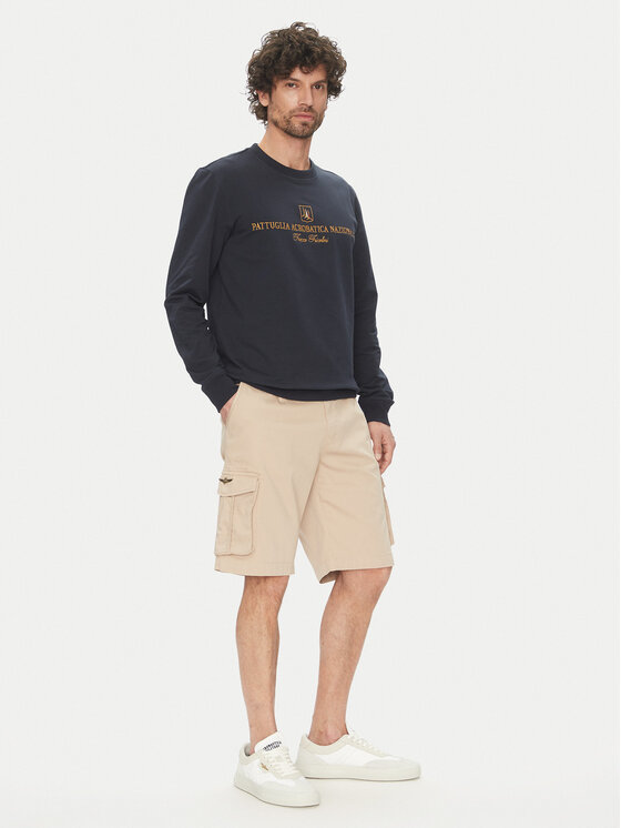 Aeronautica Militare Aeronautica Militare Bavlnené šortky 251BE256CT3511 Béžová Regular Fit