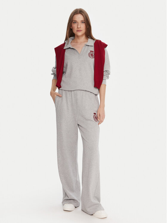 Tommy Hilfiger Tommy Hilfiger Majica dugih rukava UW0UW06078 Siva Regular Fit