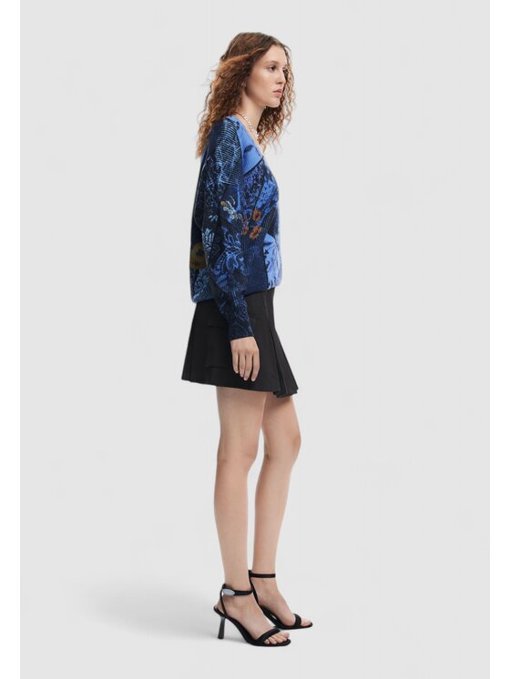 Desigual Desigual Maglione JERS_OCEAN Viola Regular Fit