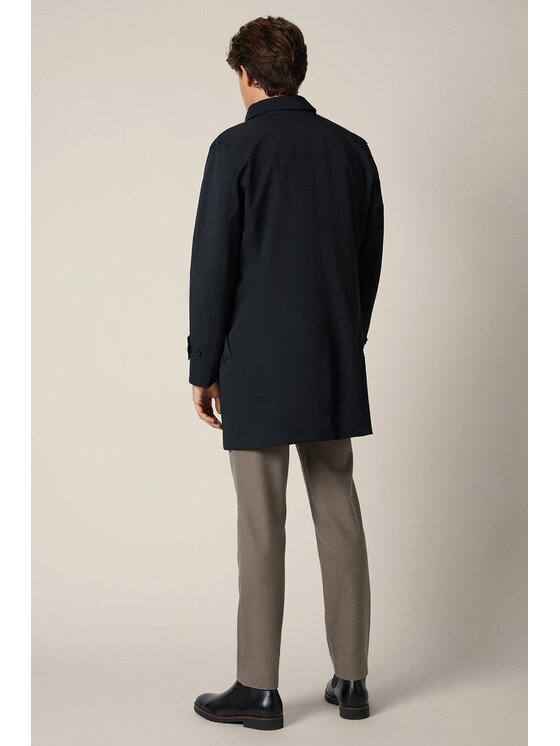 Lancerto Lancerto Płaszcz Vernier KU073225000003 Granatowy Regular Fit