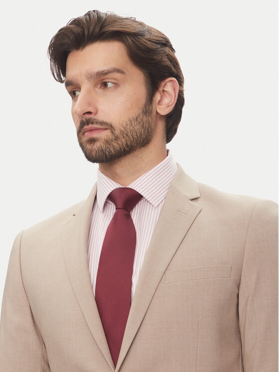Lindbergh Lindbergh Abito completo 30-61040 Beige Slim Fit
