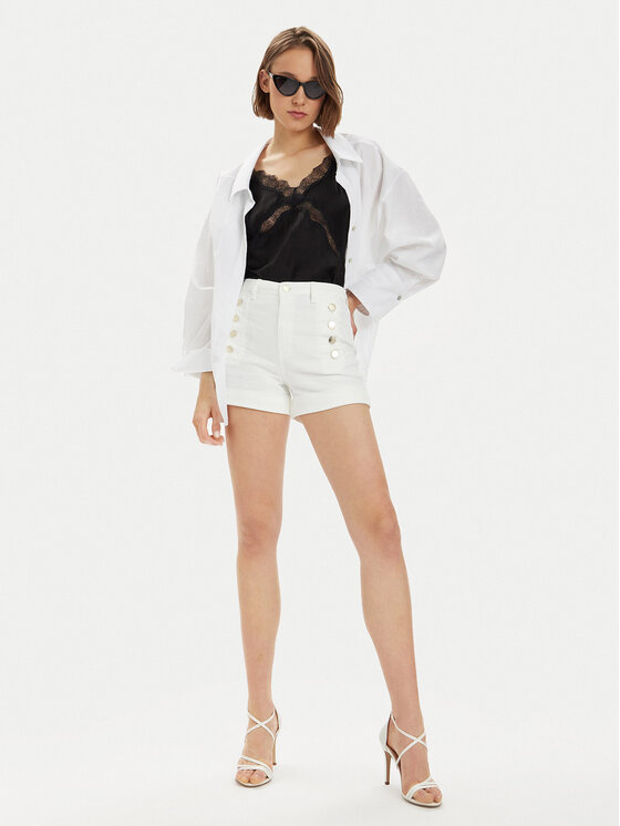 ViCOLO ViCOLO Farmer rövidnadrág DB5058 Fehér Slim Fit