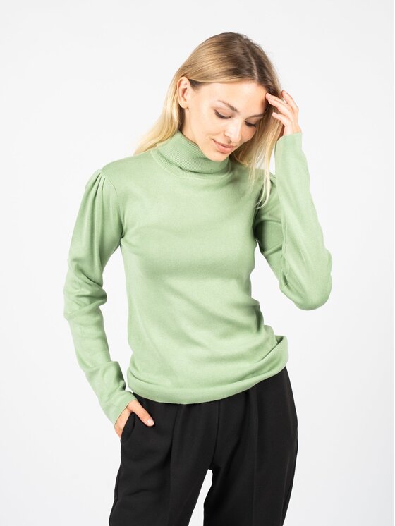 Silvian Heach Silvian Heach Sweter PGA22060LU | Citron Zielony Regular Fit