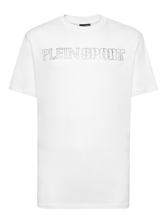 Plein Sport Plein Sport T-Shirt 13041 Biały Regular Fit
