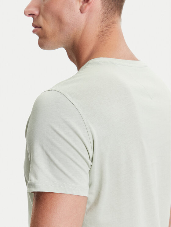 Tommy Jeans Tommy Jeans Majica DM0DM04411 Zelena Slim Fit