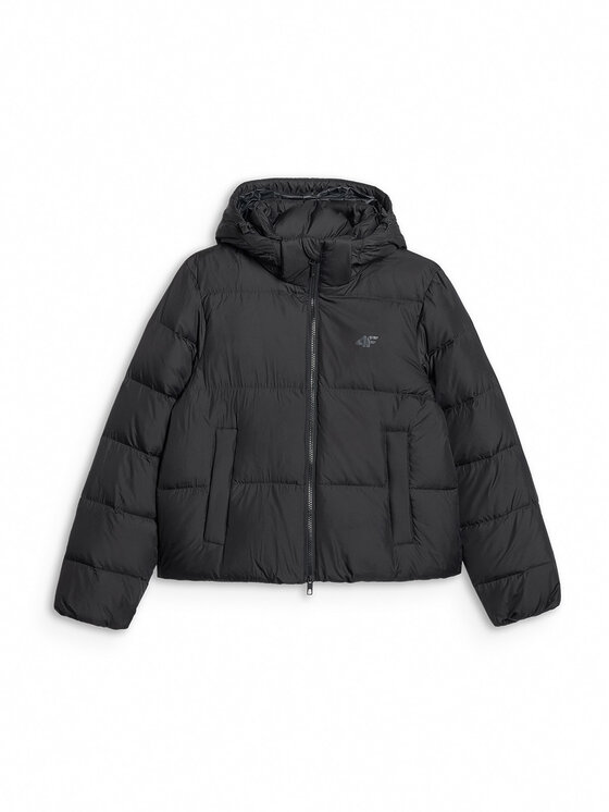 4F 4F Kurtka puchowa NATURAL (DOWN) WARMTH Czarny Regular Fit