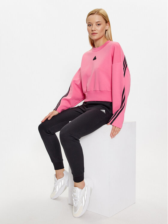 adidas adidas Džemperis Future Icons 3-Stripes Sweatshirt IL3054 Rožinė Loose Fit