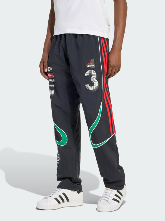 adidas adidas Spodnie dresowe TEAMGEIST MOTO Czarny Loose Fit