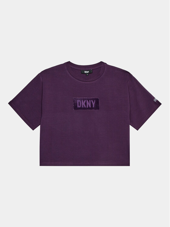 DKNY T-shirt D35T02 S Ljubičasta Regular Fit