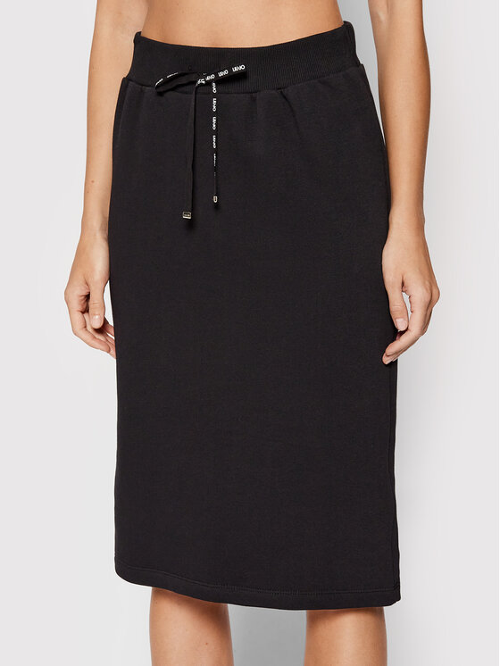 Gonna in felpa TA2170 F0870 Nero Regular Fit