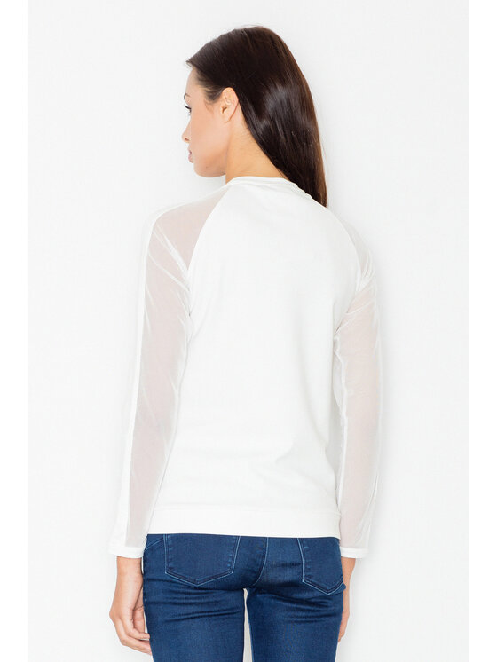 FIGL FIGLFIGL Blusa M467 Écru Regular Fit