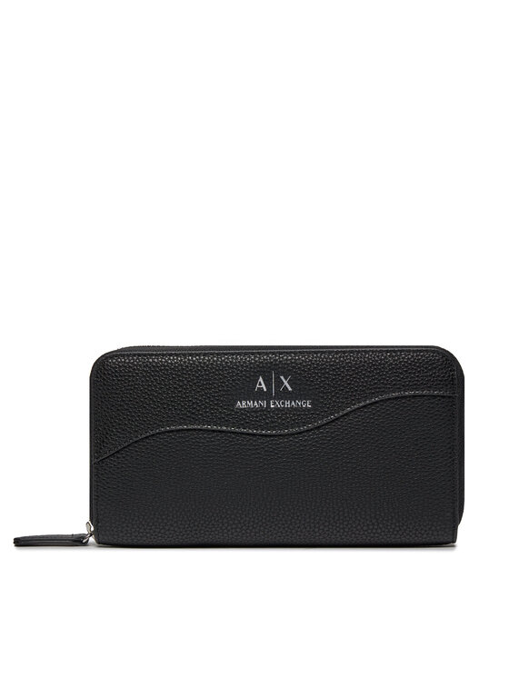 Portfel Armani Exchange, Czarny, LOGO