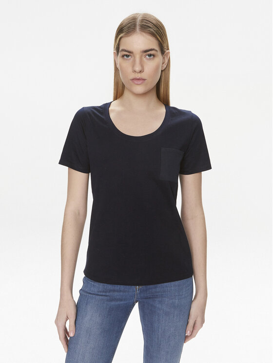United Colors Of Benetton Tricou 3J5CD106R Bleumarin Regular Fit