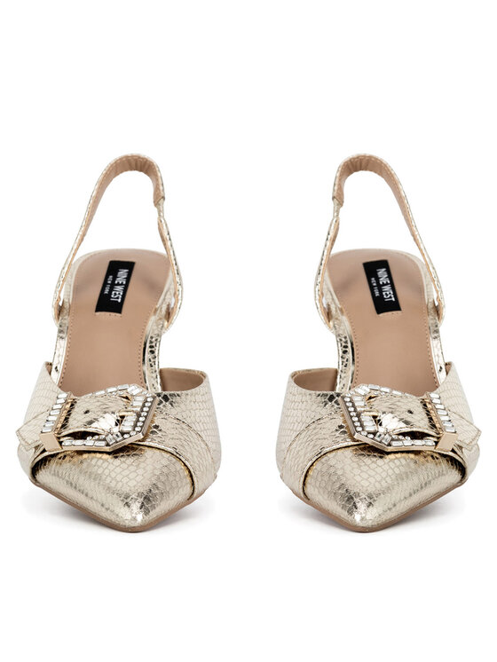 Nine West Nine West Pantofi cu toc subțire SJ1489-6 Auriu