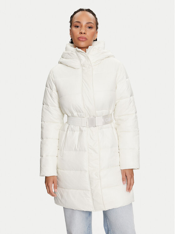 Calvin Klein Jeans Calvin Klein Jeans Giubbotto invernale J20J223578 Écru Regular Fit