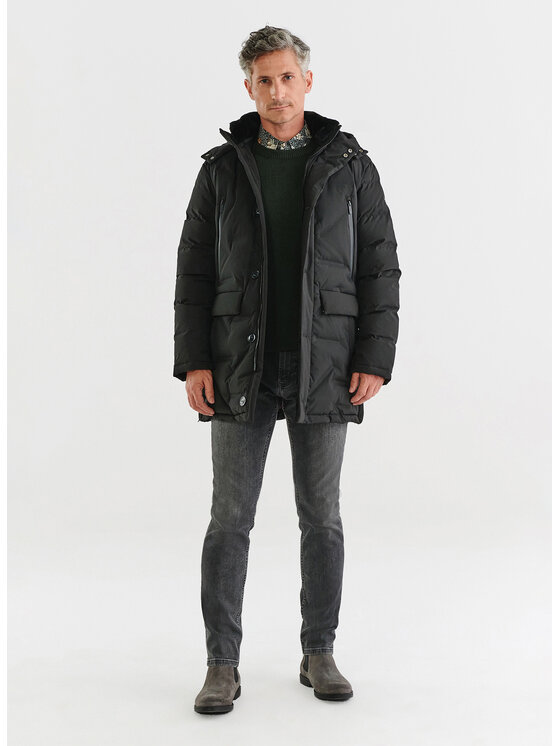 Pako Lorente Pako Lorente Kurtka puchowa P23WF-5X-001 Czarny Classic Fit