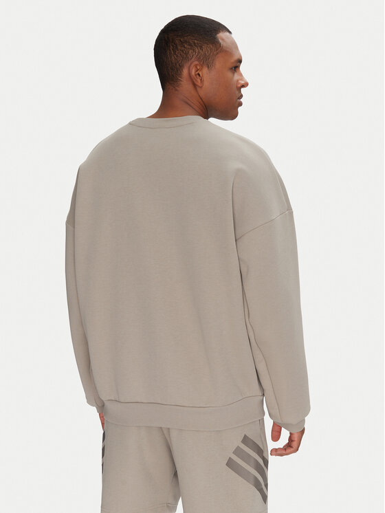 adidas adidas Majica dugih rukava Future Icons 3 Bar Logo JI8771 Bež Loose Fit