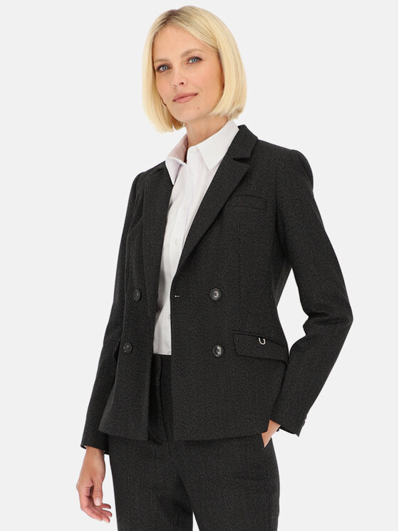 Potis & Verso Potis & Verso Marynarka Kera Czarny Slim Fit