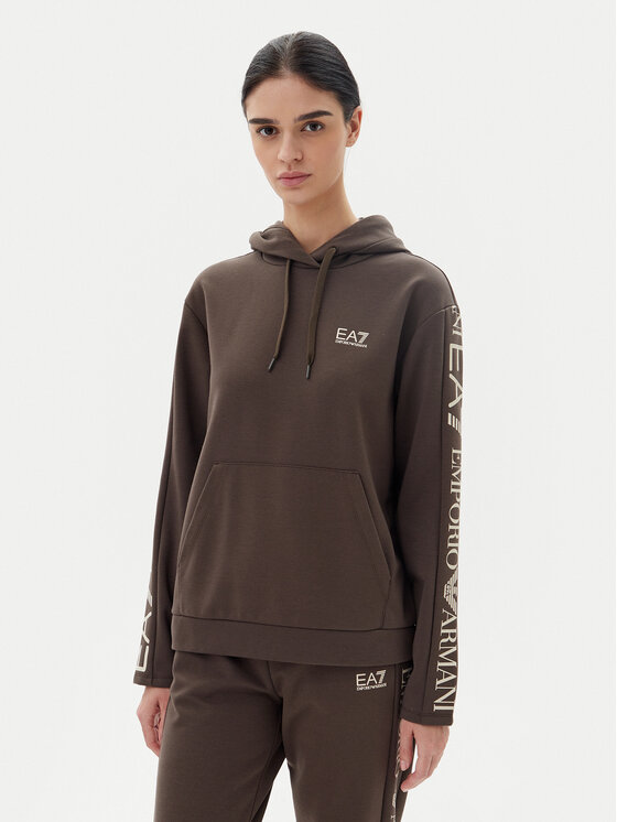 EA7 Emporio Armani EA7 Emporio Armani Tepláková súprava 7W000116 AF10443 U6139 Hnedá Regular Fit