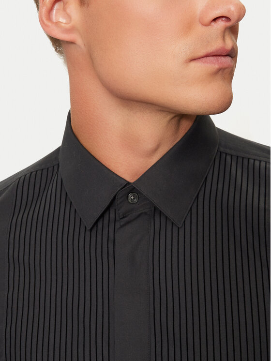 BOSS Boss Koszula H-Hank Party 50527671 Czarny Slim Fit