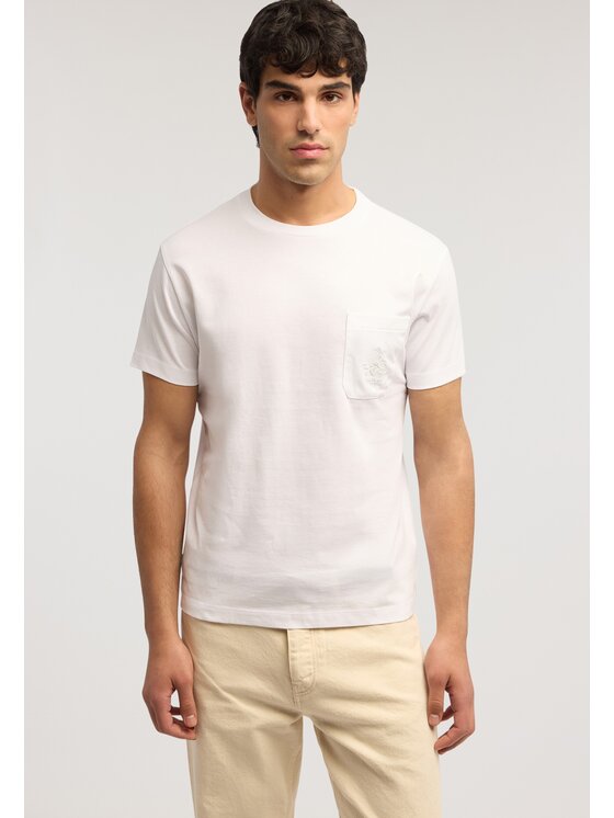 Trussardi Trussardi T-Shirt G0298100128N001 Biały Regular Fit