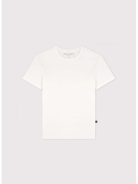 Pako Lorente Pako Lorente T-Shirt P000B-TT-005 Écru Regular Fit