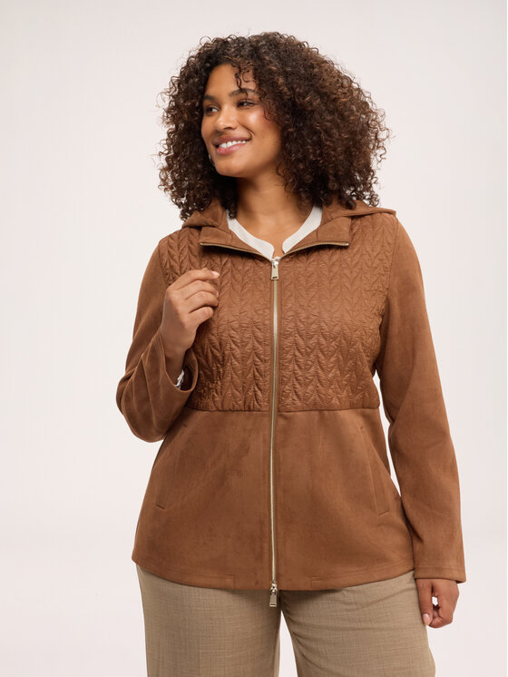 Fiorella Rubino Fiorella Rubino Kurtka puchowa F091T001530N022 Brązowy Flared Fit