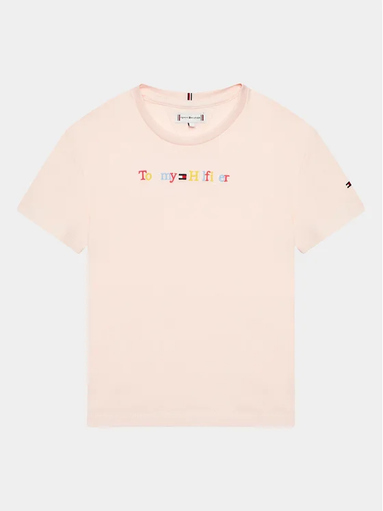 Tommy Hilfiger T-Shirt KG0KG07263 M Rosa Regular Fit