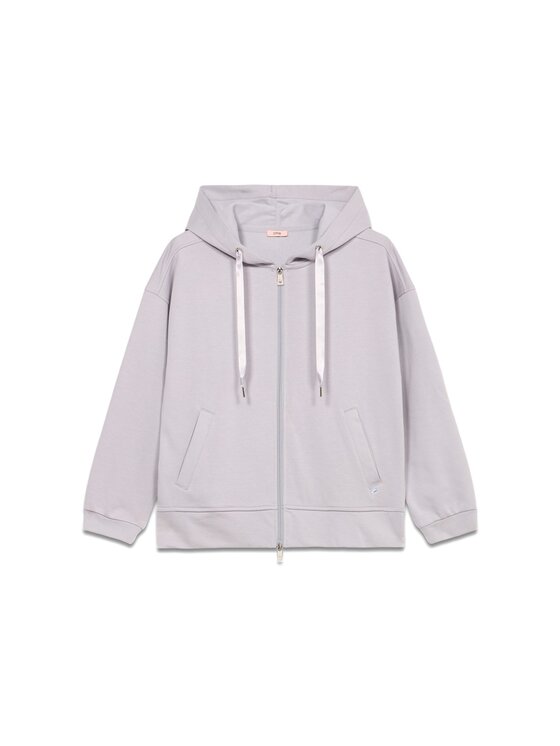 Oltre Oltre Felpa G863J104015N003 Grigio Regular Fit
