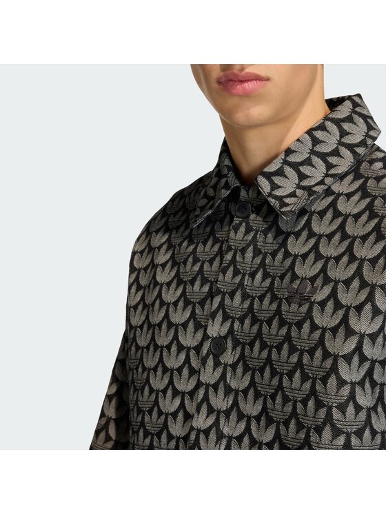 adidas adidas traper košulja Monogram KC6379 Siva Loose Fit