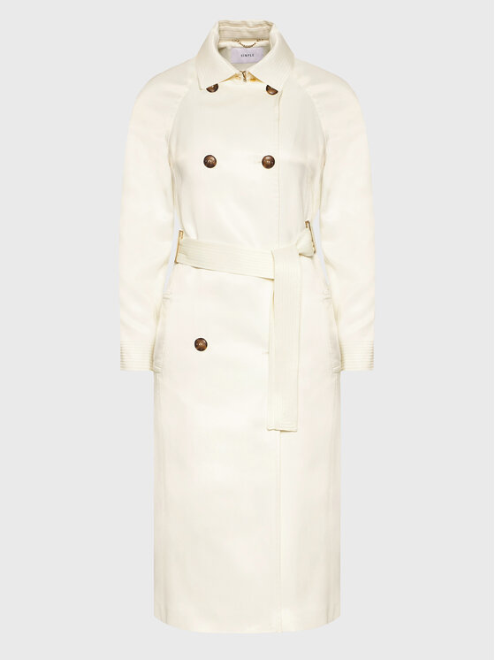 Simple Simple Trench PLD003 Bianco Regular Fit