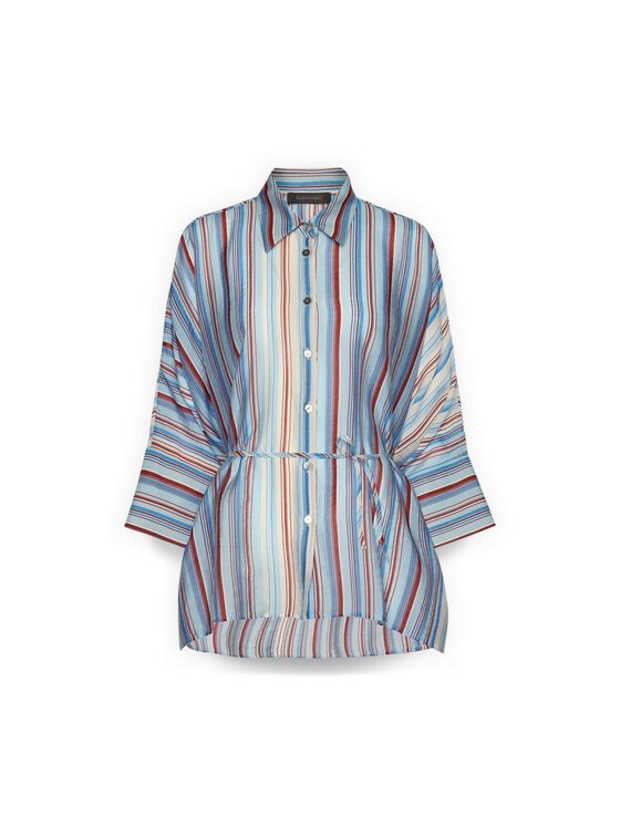 Elena Mirò Elena Mirò Camicia 5004E000124N002 Blu Over Fit
