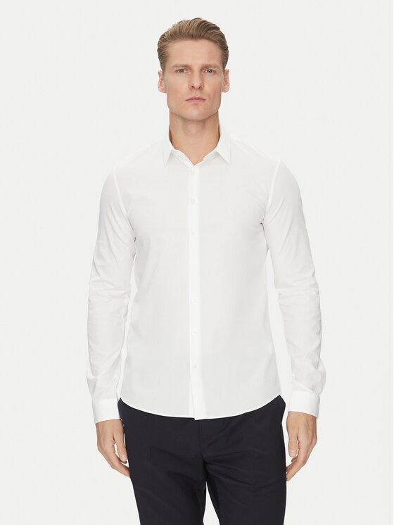 Férfi Ing Calvin Klein, Méret: 41, Fehér, K10K114299